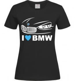 Жіноча футболка Love bmw, колір - чорний, розмір - S