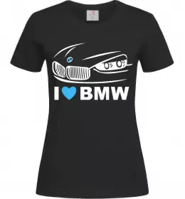 Жіноча футболка Love bmw, колір - чорний, розмір - S Чорний фото