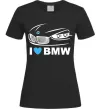 Жіноча футболка Love bmw, колір - чорний, розмір - S Чорний фото