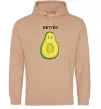 Чоловіча толстовка (худі) Авокадо Better Пісочний фото