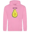 Женская толстовка (худи) Авокадо Better Розовый фото
