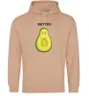 Жіноча толстовка (худі) Авокадо Better Пісочний фото