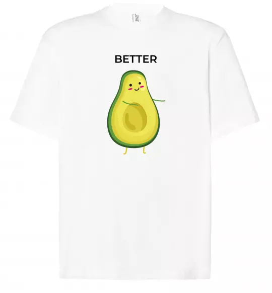 Футболка Оверсайз Авокадо Better Белый фото