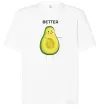 Футболка Оверсайз Авокадо Better Белый фото