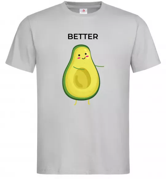 Мужская футболка Авокадо Better Серый фото