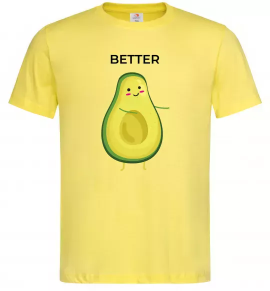 Мужская футболка Авокадо Better Лимонный фото