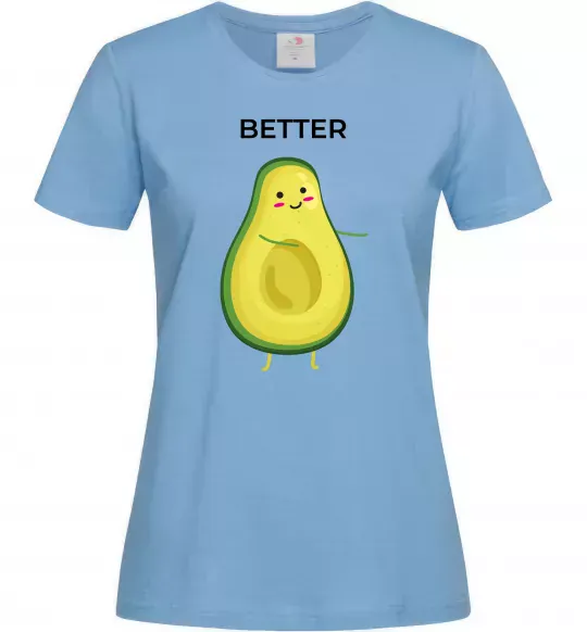Женская футболка Авокадо Better Голубой фото