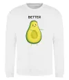 Свитшот Авокадо Better Белый Свитшот Авокадо Better Белый фото