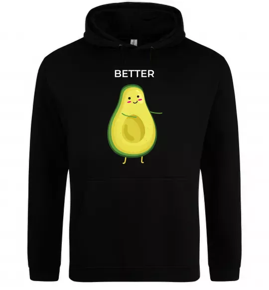 Жіноча толстовка (худі) Авокадо Better Чорний фото