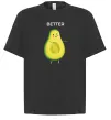 Футболка Оверсайз Авокадо Better Черный фото