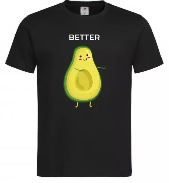 Мужская футболка Авокадо Better Черный фото