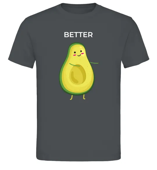 Мужская футболка Авокадо Better Графит фото