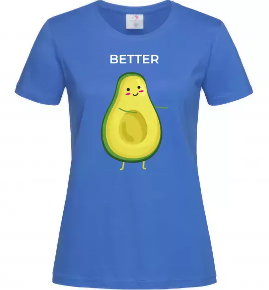 Женская футболка Авокадо Better Ярко-синий фото