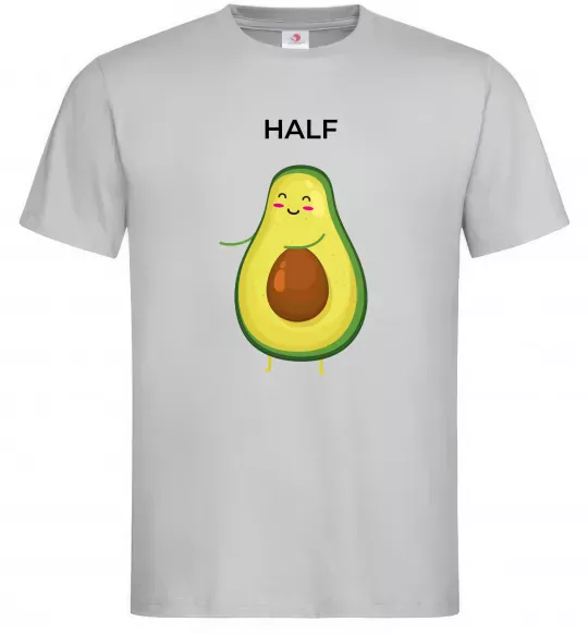 Мужская футболка Авокадо Half Серый фото