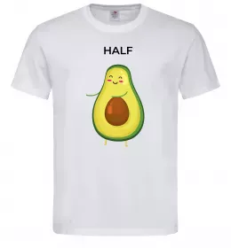 Мужская футболка Авокадо Half Белый фото