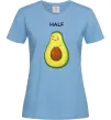 Женская футболка Авокадо Half Голубой Женская футболка Авокадо Half Голубой фото