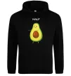 Мужская толстовка (худи) Авокадо Half Черный фото