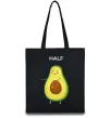 Еко-сумка Авокадо Half Чорний фото