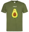 Мужская футболка Авокадо Half Оливковый фото