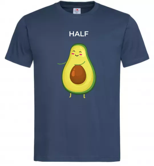 Мужская футболка Авокадо Half Темно-синий фото