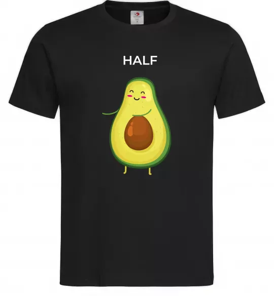 Мужская футболка Авокадо Half Черный фото