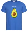 Мужская футболка Авокадо Half Ярко-синий фото