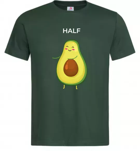 Мужская футболка Авокадо Half Темно-зеленый фото