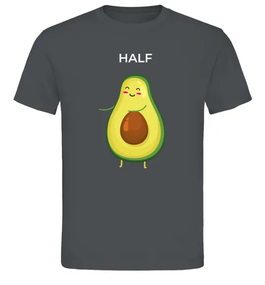 Мужская футболка Авокадо Half Графит фото