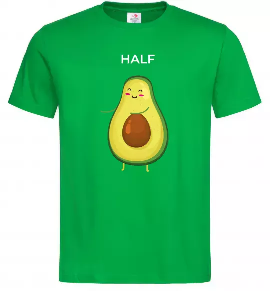 Мужская футболка Авокадо Half Зеленый фото