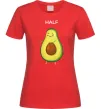 Женская футболка Авокадо Half Красный Женская футболка Авокадо Half Красный фото