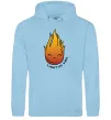 Чоловіча толстовка (худі) Вогник Light my fire Блакитний фото