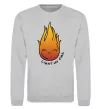 Свитшот Вогник Light my fire Серый меланж фото