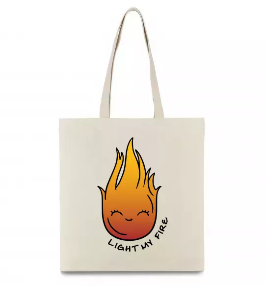 Еко-сумка Вогник Light my fire Бежевий фото