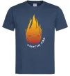 Мужская футболка Вогник Light my fire Темно-синий фото
