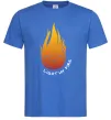 Мужская футболка Вогник Light my fire Ярко-синий фото