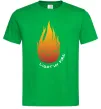 Мужская футболка Вогник Light my fire Зеленый фото