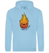 Чоловіча толстовка (худі) Вогонь Light my fire Блакитний фото
