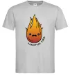 Мужская футболка Вогонь Light my fire Серый фото