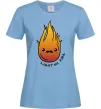 Жіноча футболка Вогонь Light my fire Блакитний фото