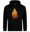 Чоловіча толстовка (худі) Вогонь Light my fire Чорний фото