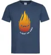 Мужская футболка Вогонь Light my fire Темно-синий фото