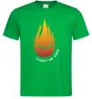 Мужская футболка Вогонь Light my fire Зеленый фото