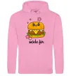 Мужская толстовка (худи) Бургер Made for Розовый фото
