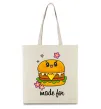Эко-сумка Бургер Made for Бежевый Эко-сумка Бургер Made for Бежевый фото
