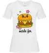 Жіноча футболка Бургер Made for Білий фото