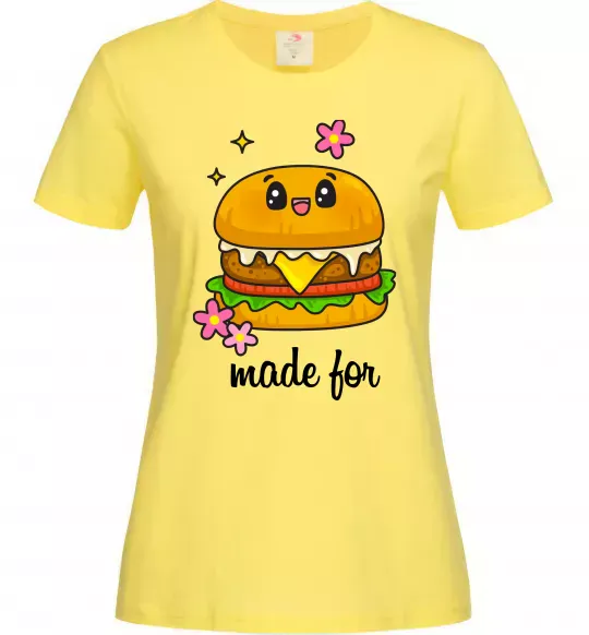 Жіноча футболка Бургер Made for Лимонний фото