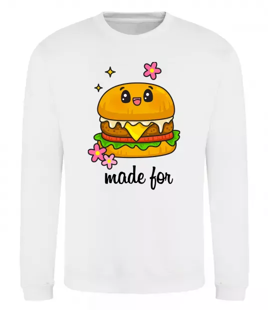 Світшот Бургер Made for Білий фото