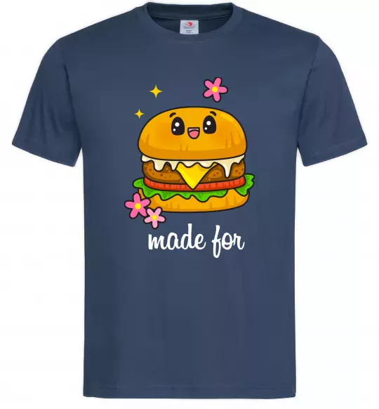Мужская футболка Бургер Made for Темно-синий фото