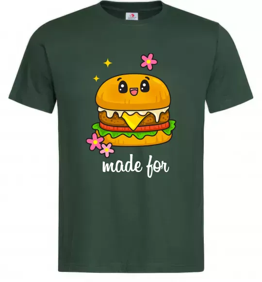 Мужская футболка Бургер Made for Темно-зеленый фото