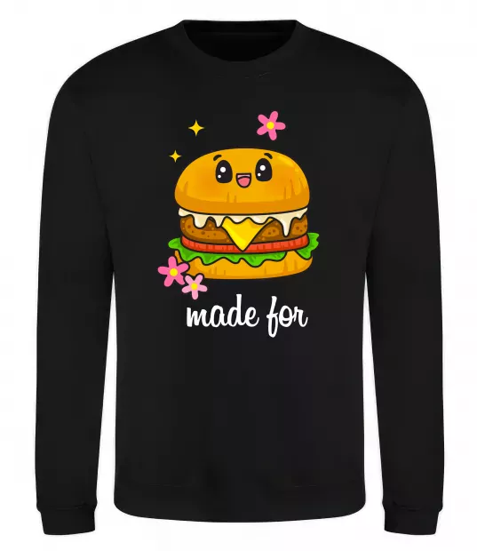 Світшот Бургер Made for Чорний фото